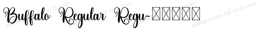 Buffalo Regular Regu字体转换